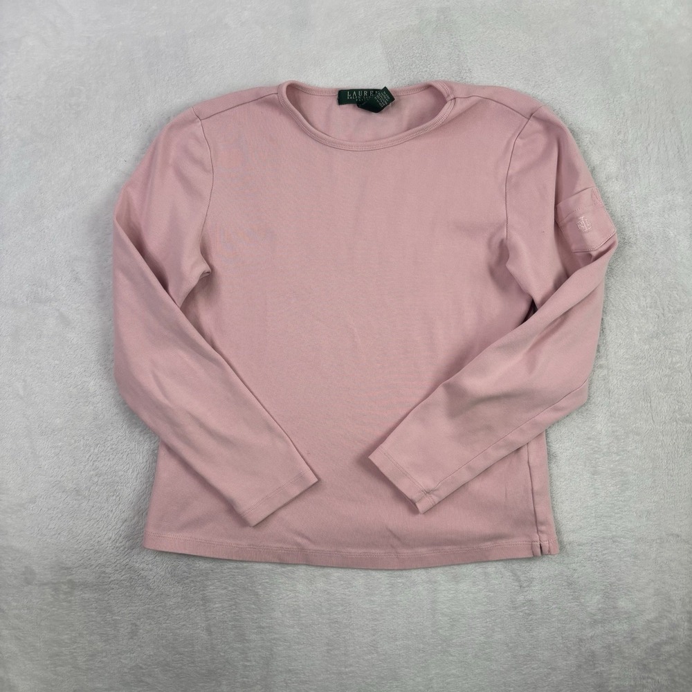 Lauren Ralph Lauren LRL Pink Long Sleeve Pocket Shirt Women's P/M